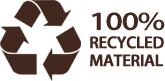 100% Recycled Material